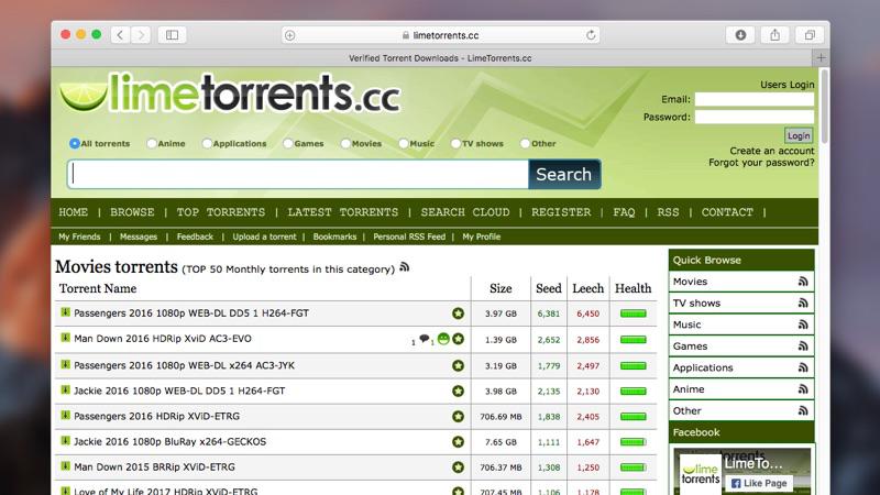 LimeTorrents proxy server